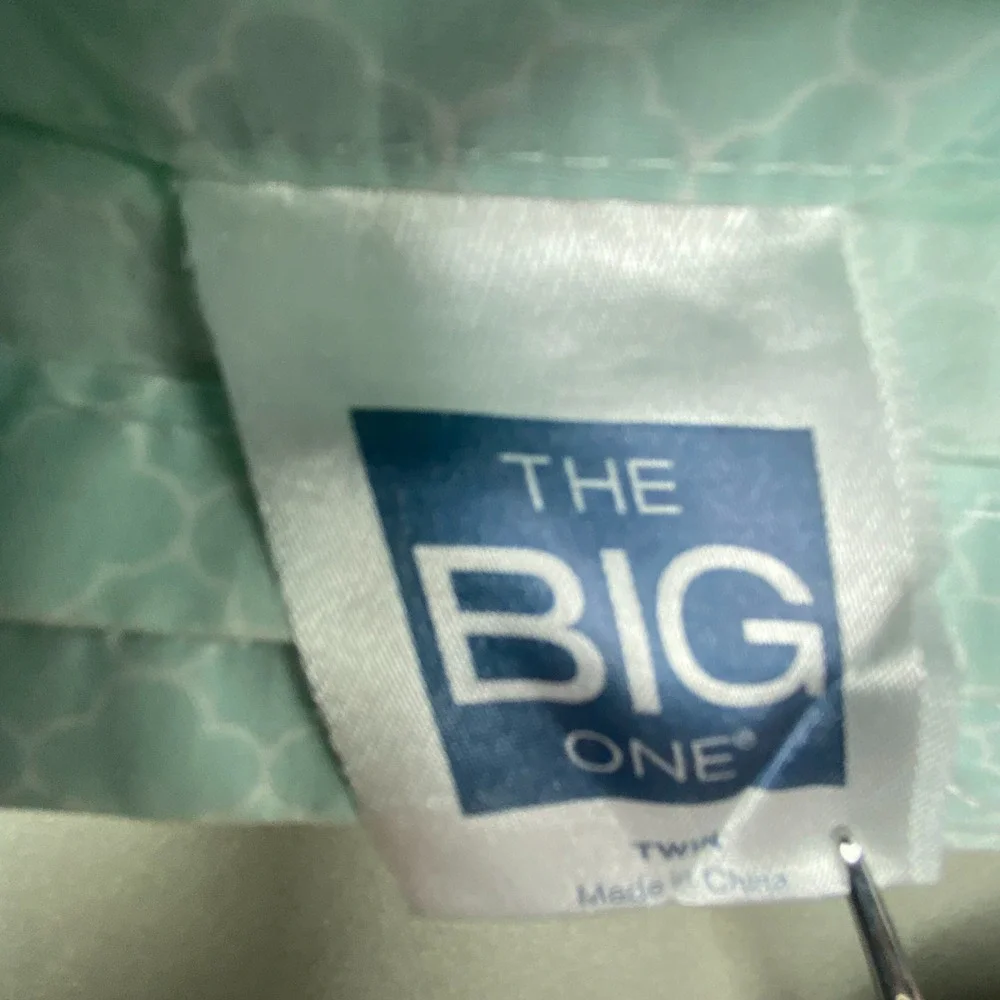 The‎ Big One Easy-Care Twin Blue Trellis Sheet Set Pima Cotton Blend 275TC